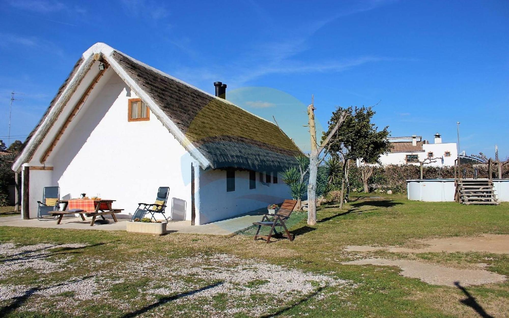 Barraca Tipica Del Delta, Con Piscina, Jardin Y Barbacoa - Deltavacaciones Villa Sant Jaume d'Enveja Exteriör bild